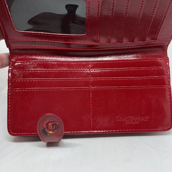 Shag Wear Canada Red Skull Candy Wallet GUC - Picture 5 of 6